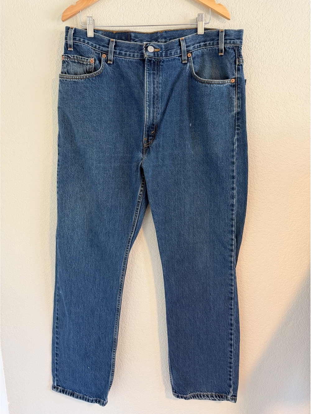 Vintage Levis 505 Straight Leg Jeans Medium Wash Mens Size 40x32